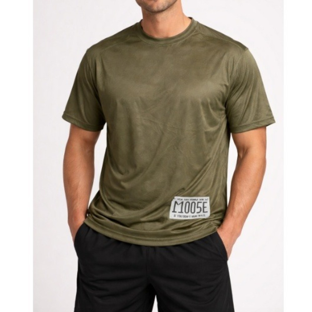 Cross Eyed Moose Men's Olive Sun Fade Print Wilder Graphic Tee Size‎ M NWT